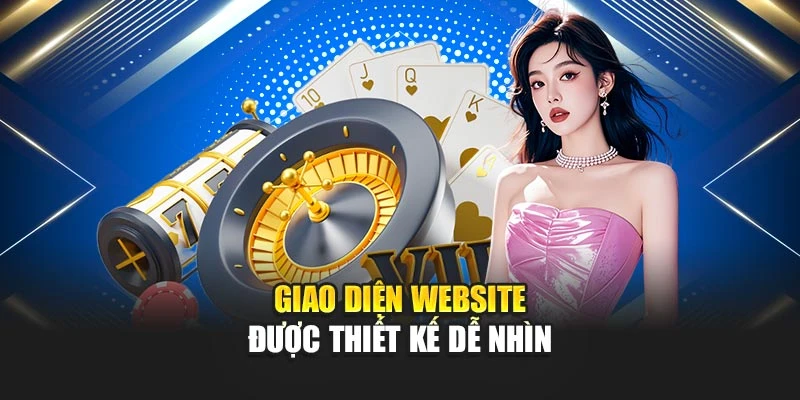 Giao diện website được thiết kế dễ nhìn